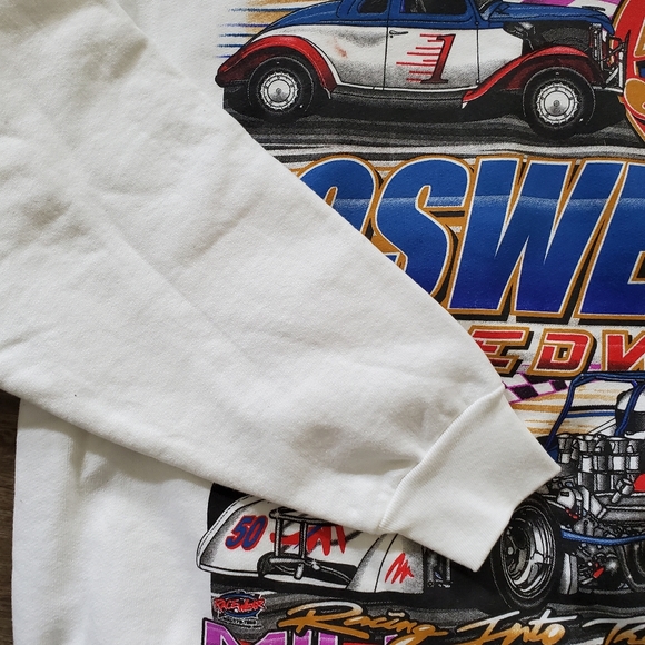 Vintage Oswego Speedway 50 Years 1951-2000 Racing Sweatshirt Adult L Double Side - Picture 5 of 9